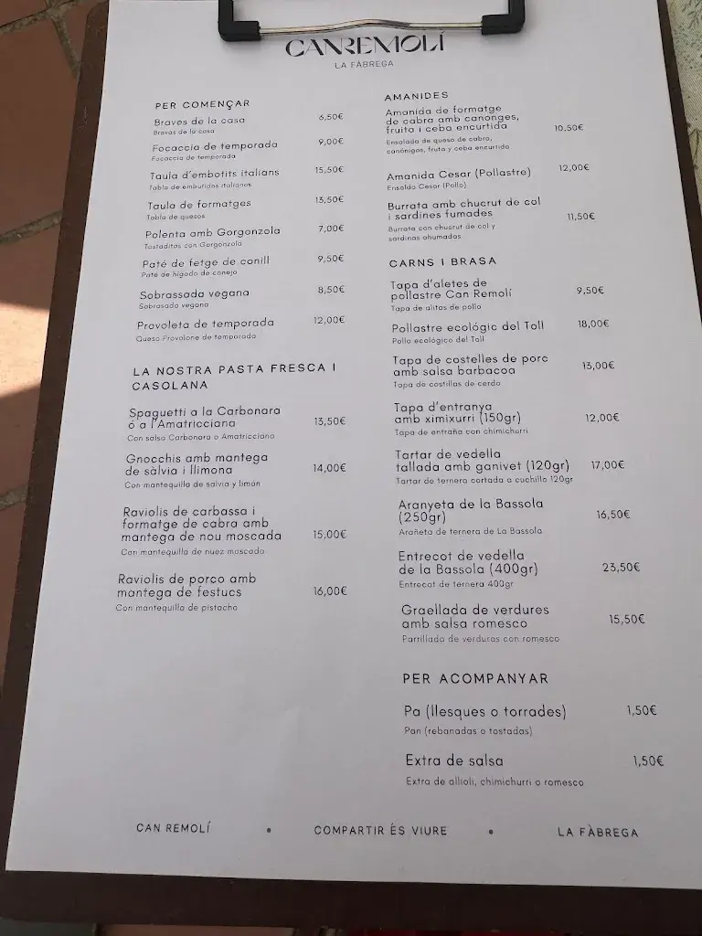 Menu_Can Remolí - La Fàbrega_Castellcir_image_2