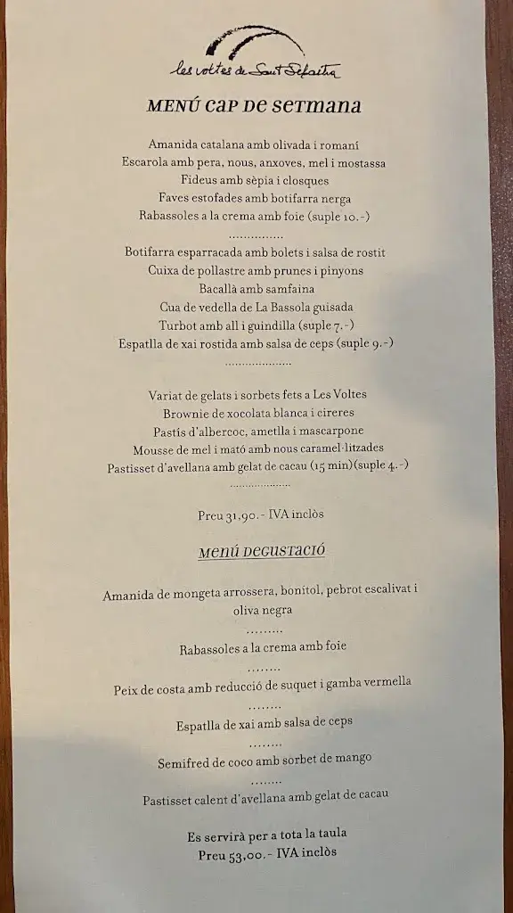 Menu_Les Voltes de Sant Sebastià_Castellcir_image_3