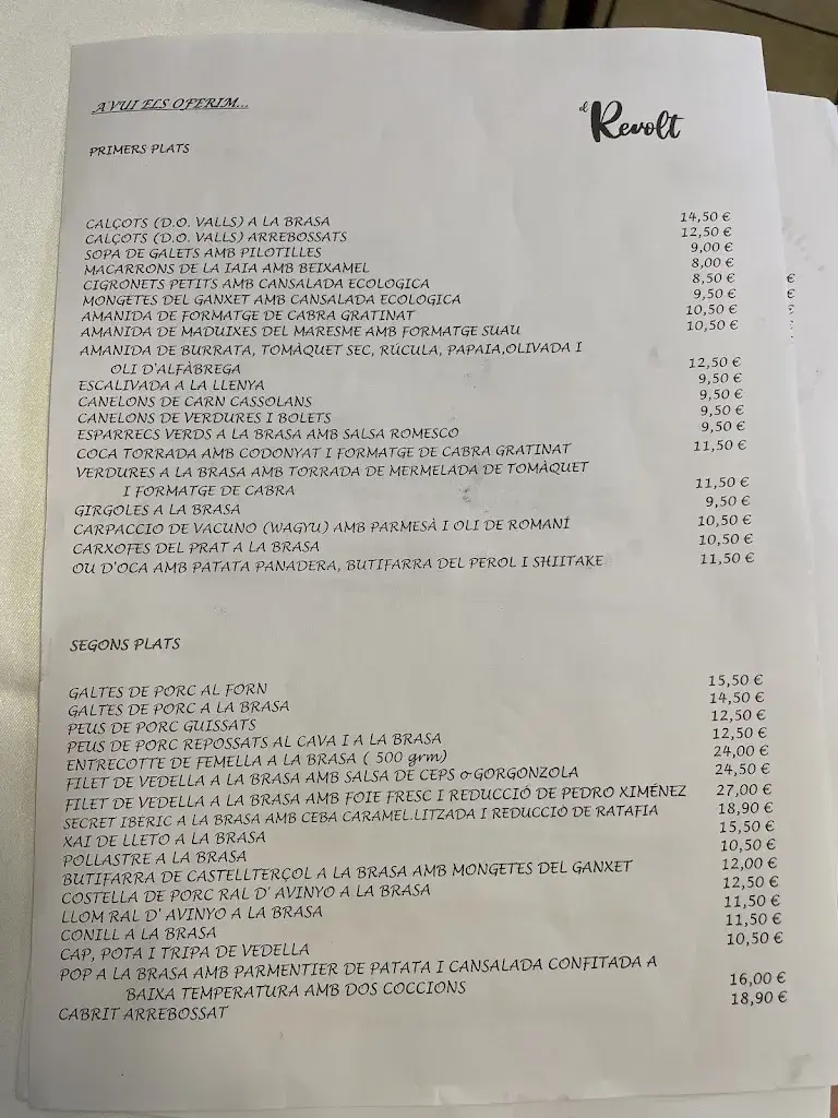 Menu_Restaurant El Revolt_Castellcir_image_3
