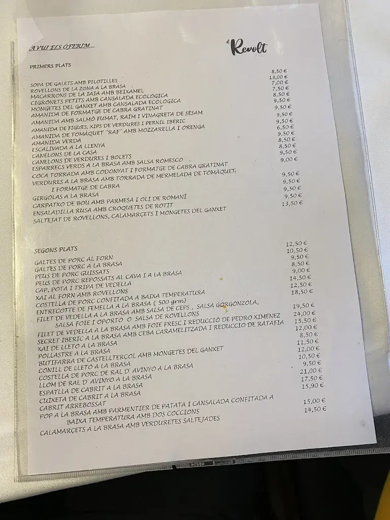 Menu_Restaurant El Revolt_Castellcir_image_4