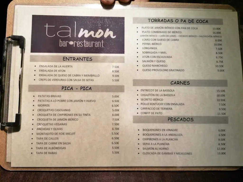 Menu_Restaurant Talmon_Castellgalí_image_3