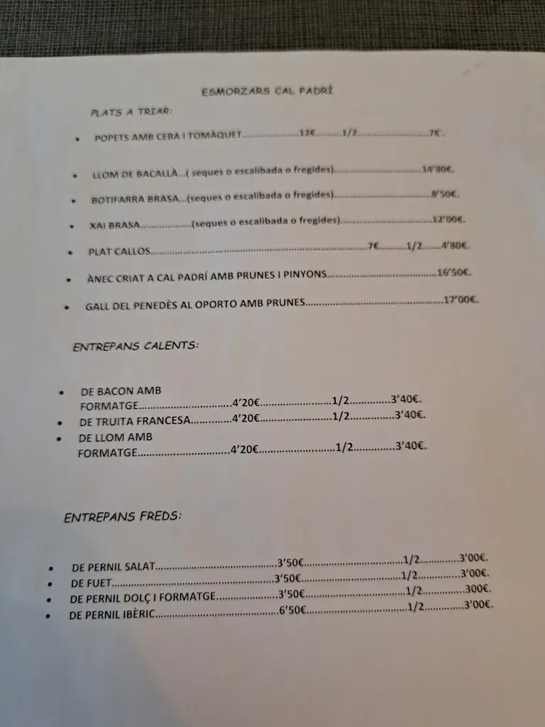 Menu_Cal Padrí_Castellví de la Marca_image_2