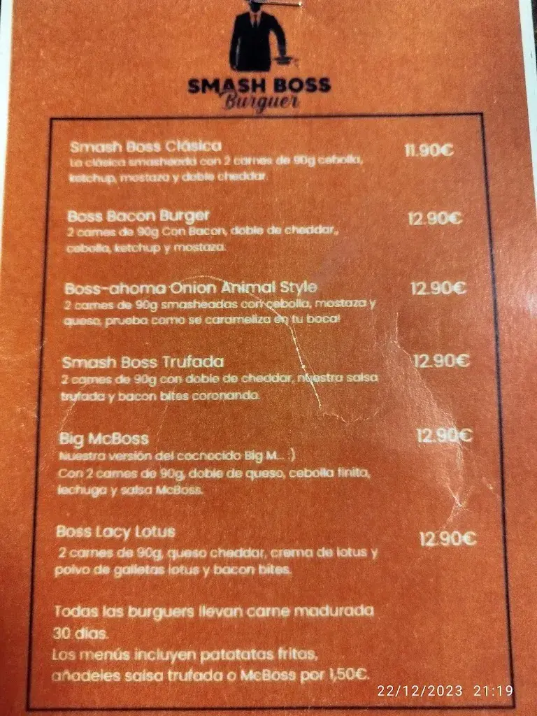 Menu_Smash Boss_Castellbisbal_image_1