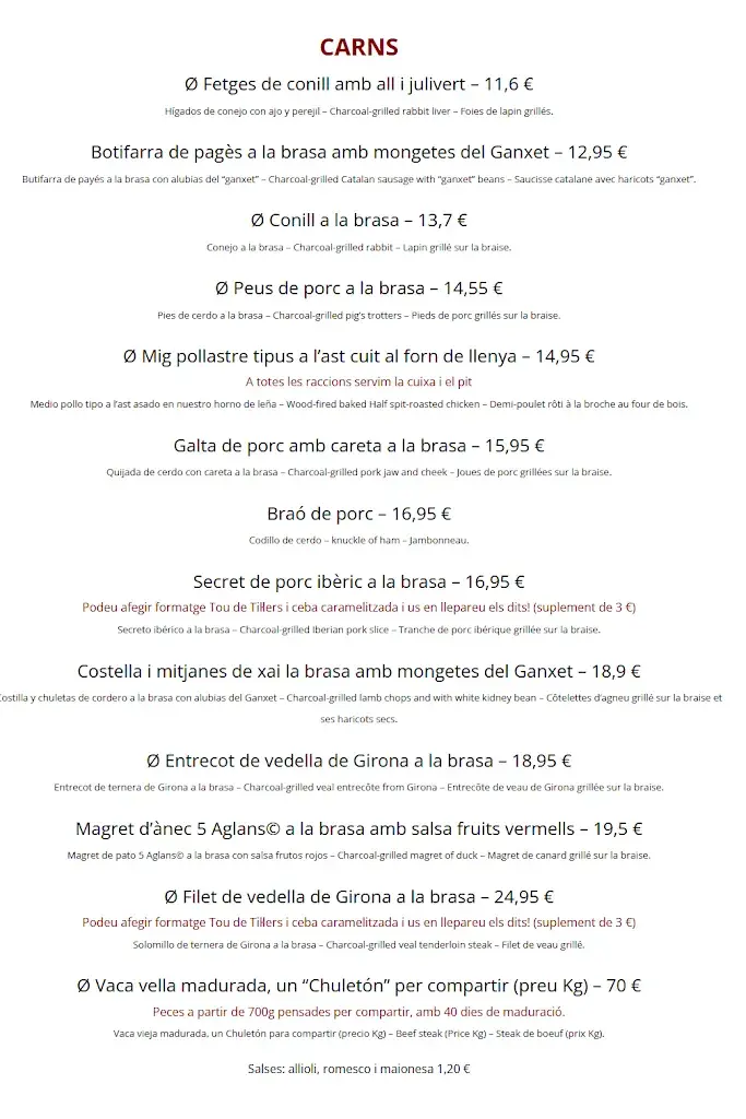 Menu_Restaurant Cal Pupinet_Castellbisbal_image_4