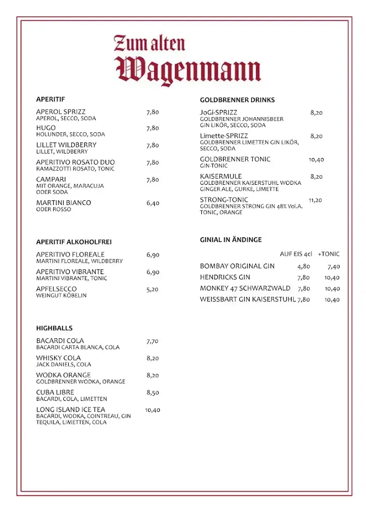 Zum Alten Wagenmann Restaurant in Germany