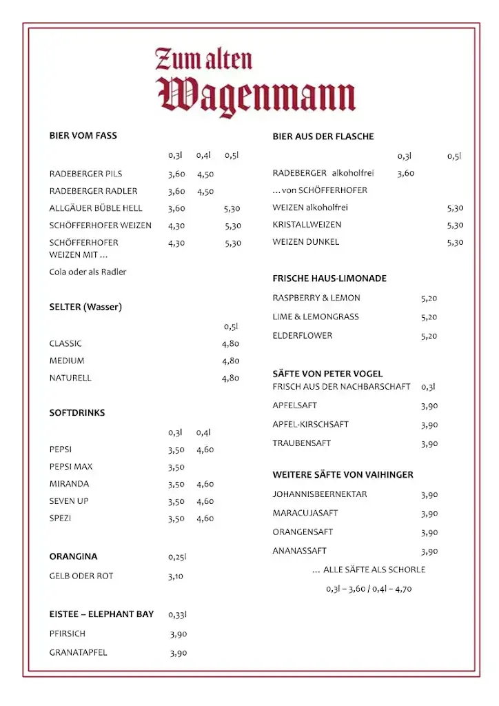 Menu_Zum Alten Wagenmann_Germany_image_2
