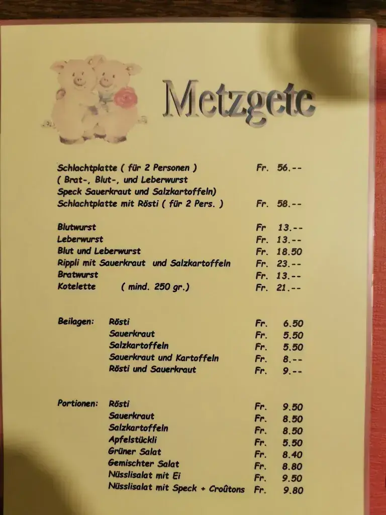 Restaurant Wartegg_Tegerfelden_menu_image_1