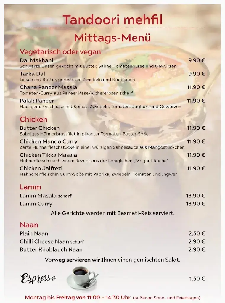 Menu_Tandoori Mehfil_Germany_immagine_1