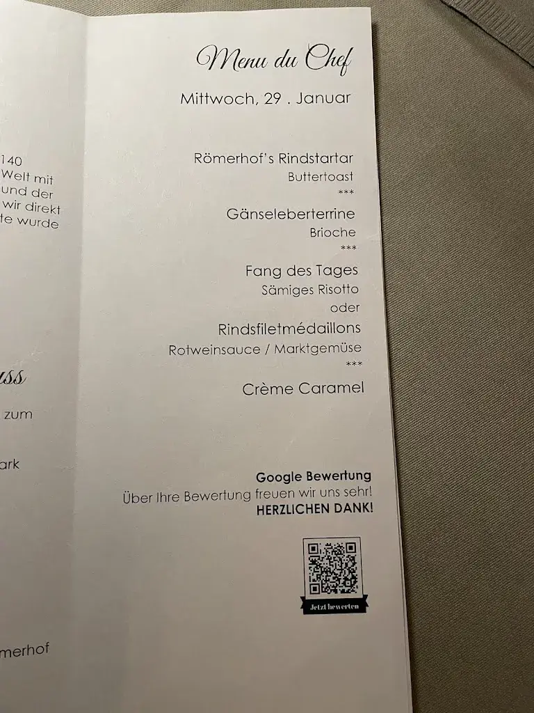 Menu_Restaurant Römerhof_Arbon_image_1