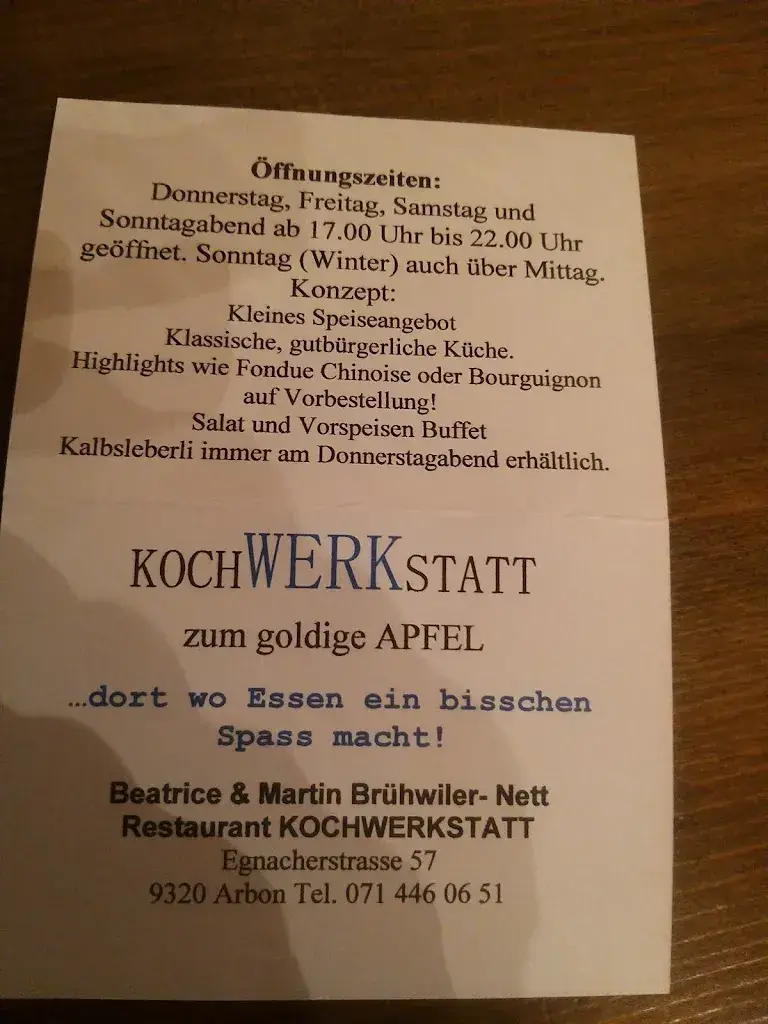 Zum goldige Öpfel ristorante a Arbon