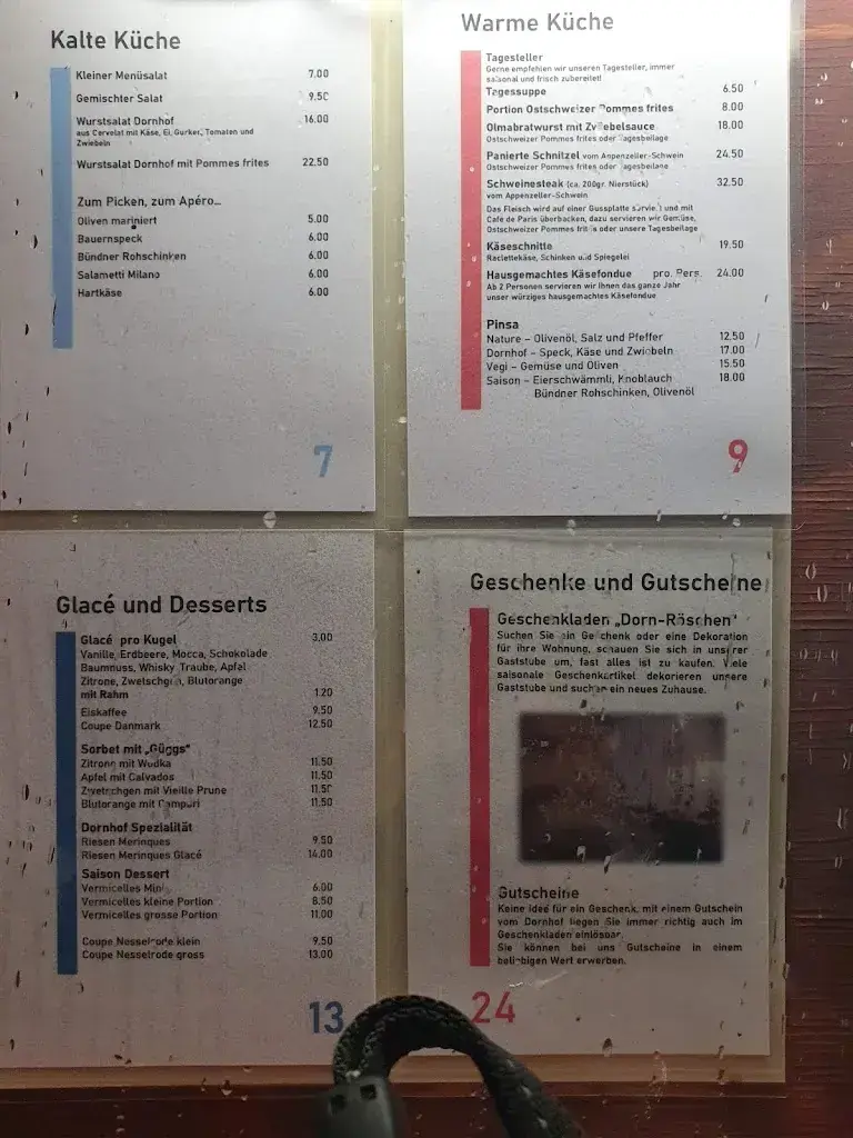 Gastwirtschaft zum Dornhof restaurant in Steinebrunn