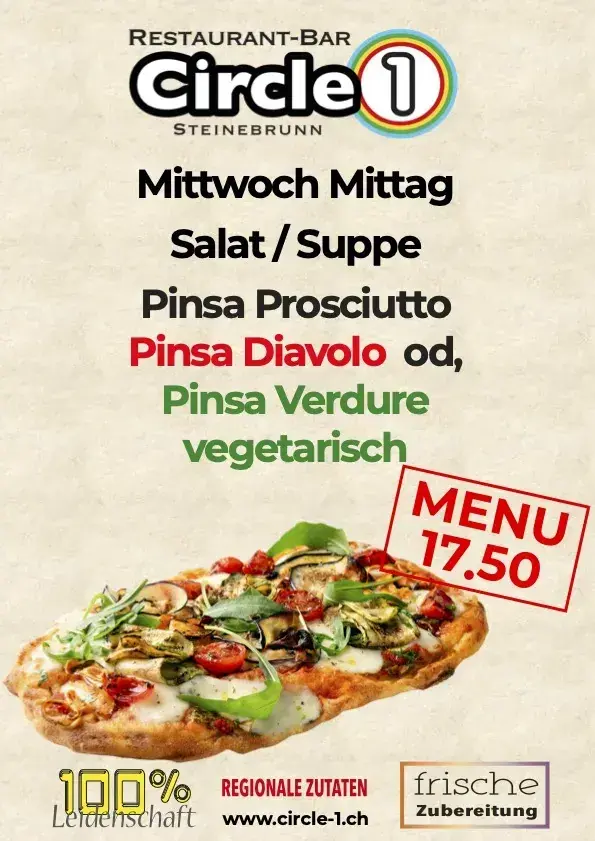 Circle 1 Restaurant - Bar d'Oase vo Steinebrunn_Steinebrunn_menu_image_1