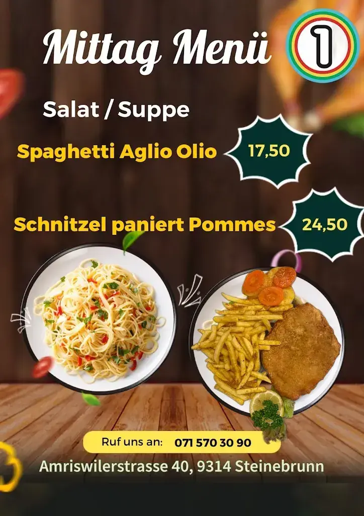 Menu_Circle 1 Restaurant - Bar d'Oase vo Steinebrunn_Steinebrunn_image_4