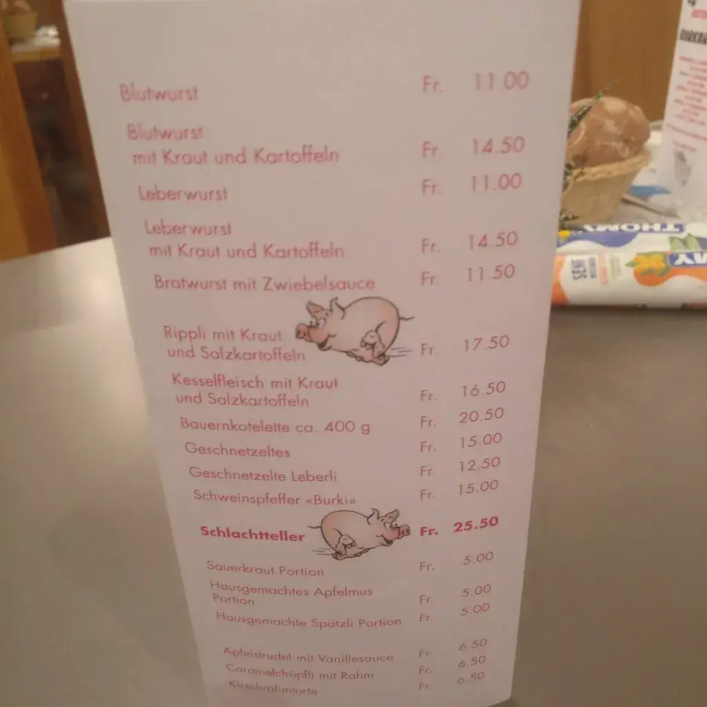 Burkartshof restaurant in Egnach