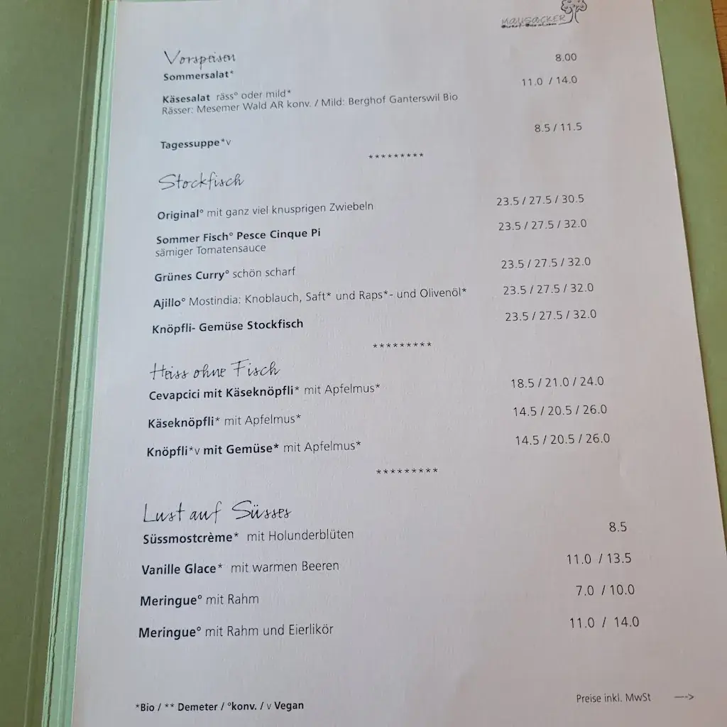 Mausacker restaurant à Egnach