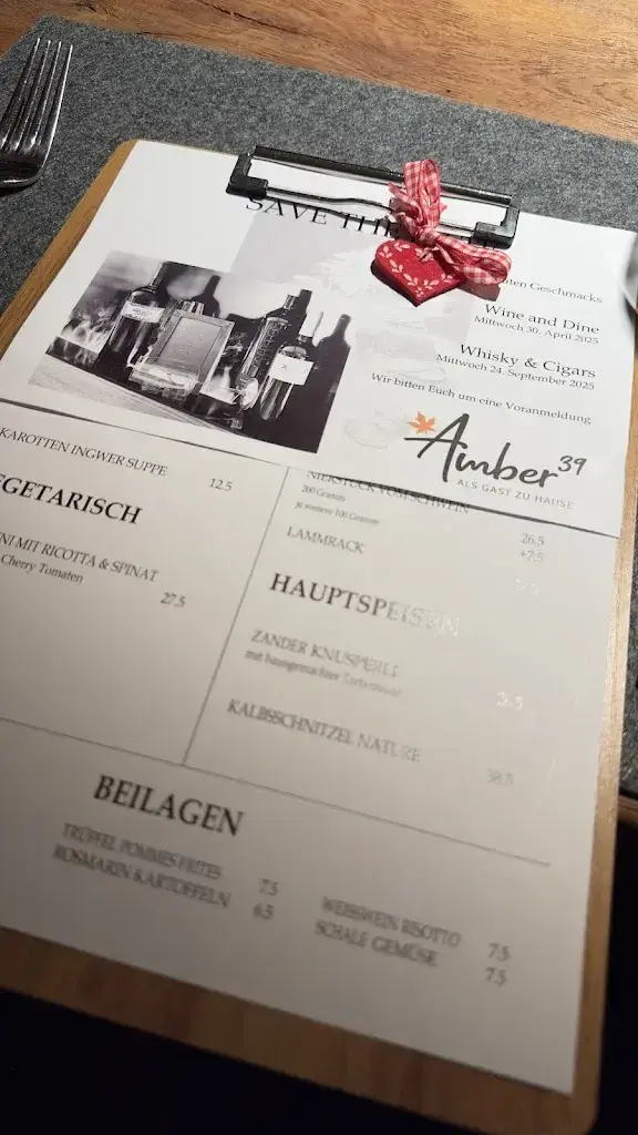 amber39 restaurant in Uttwil