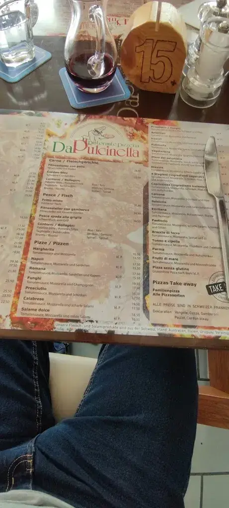 Menu_Restaurant Pizzeria Da Pulcinella_Diessenhofen_immagine_4