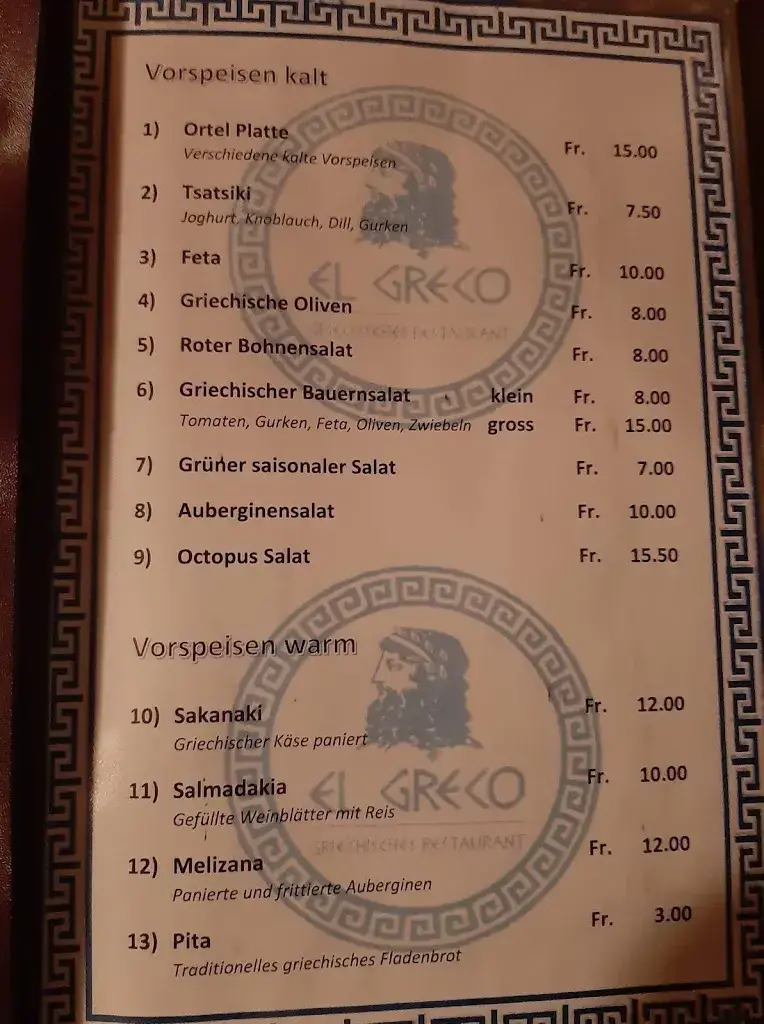 Menu_El Greco_Amriswil_image_4