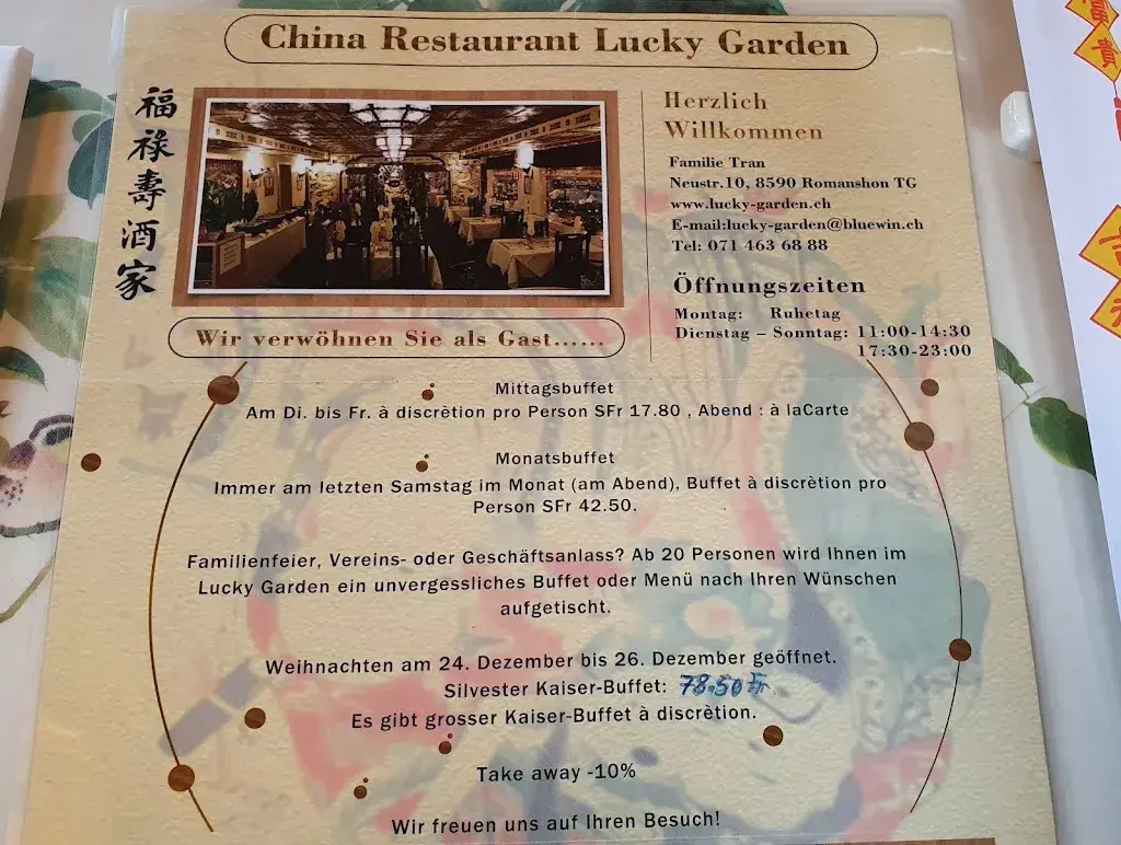 Lucky Garden ristorante a Romanshorn