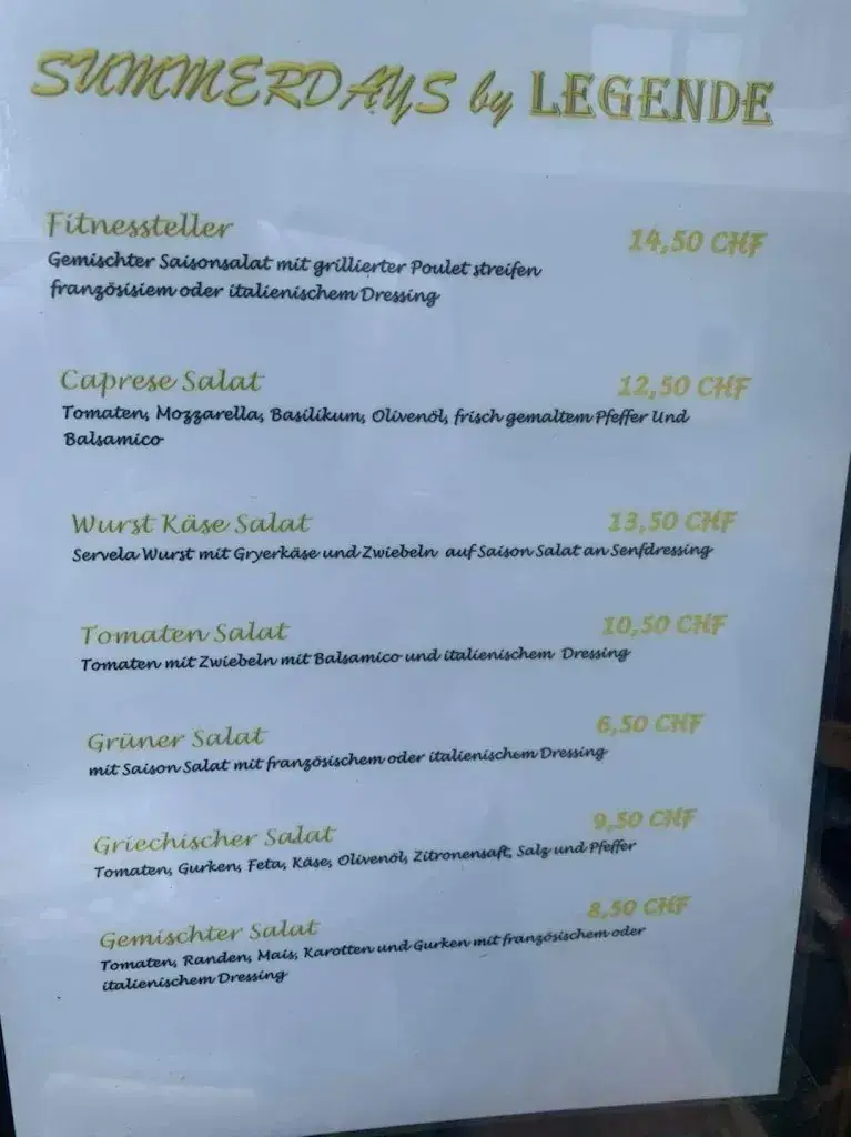 Legende Bistro-Lounge Restaurant in Romanshorn