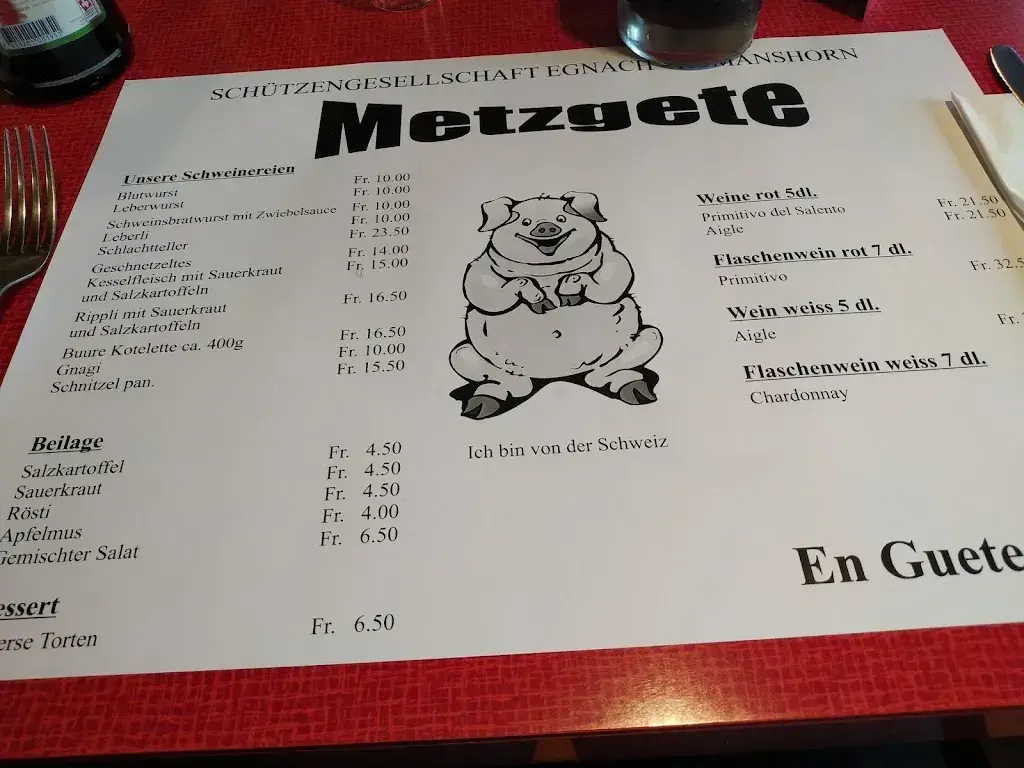 Schützenstube Moonrüti Restaurant in Romanshorn