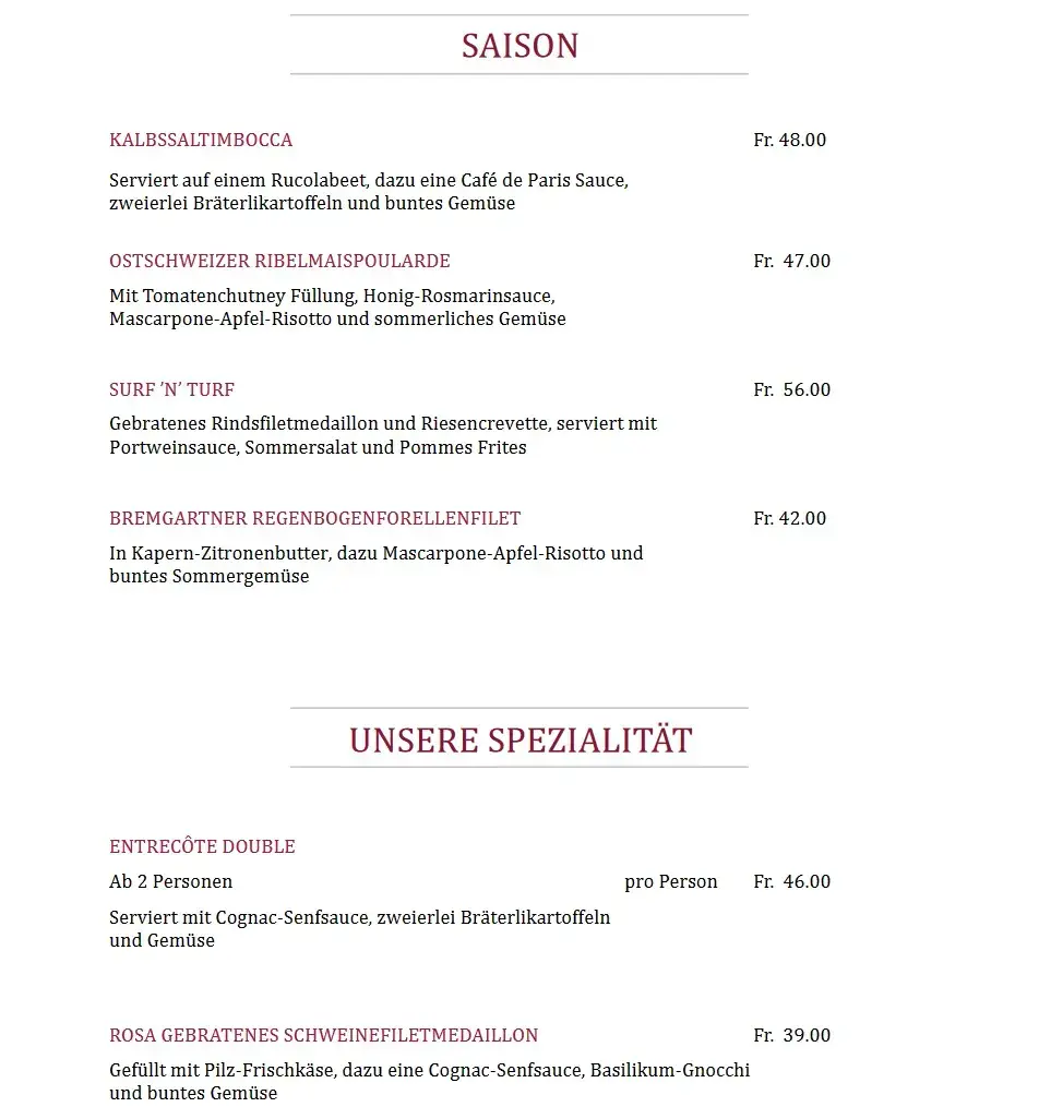 Restaurant & Hotel Heidelberg in Aadorf ristorante a Aadorf