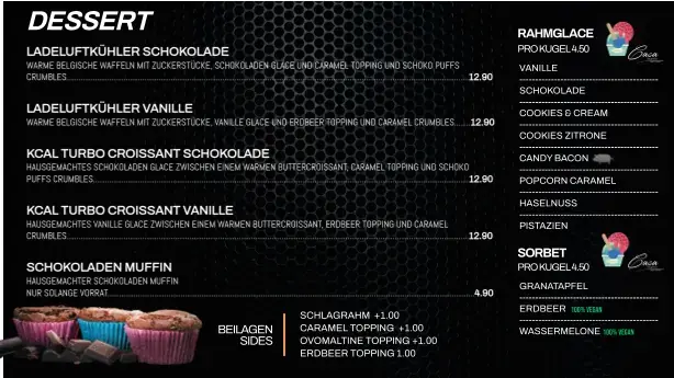 Menü_AP Café Burger & Indoor-Racing - Gourmet Burger, Fun & Sim Racing_Aadorf_Bild_4