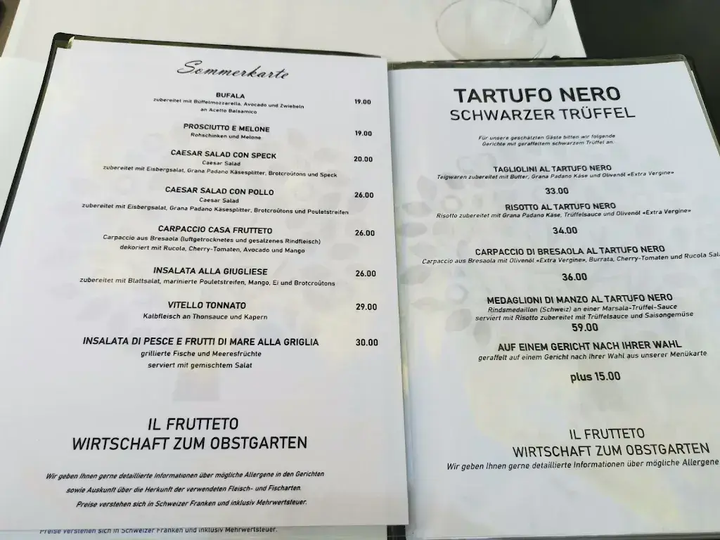 Menu_Wirtschaft zum Obstgarten - IL FRUTTETO_Frauenfeld_immagine_2