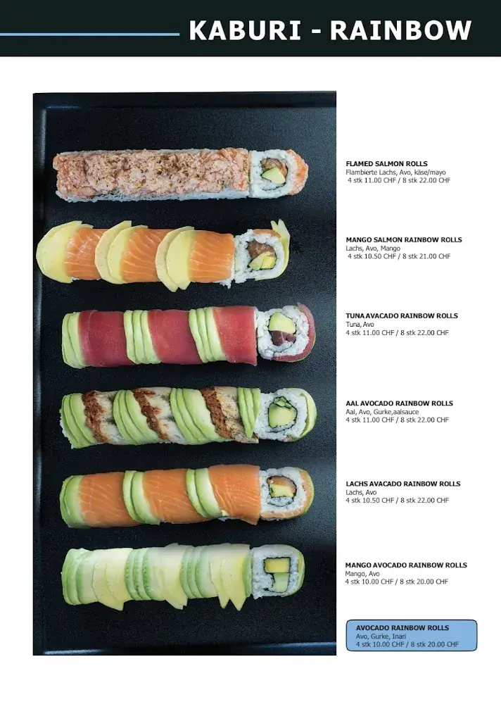 Menu_Gaga Kiki Sushi Bar & Restaurant Frauenfeld._Frauenfeld_imagen_4