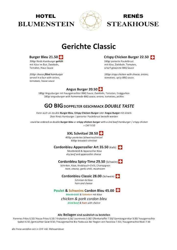 Renés Steakhouse restaurant à Frauenfeld