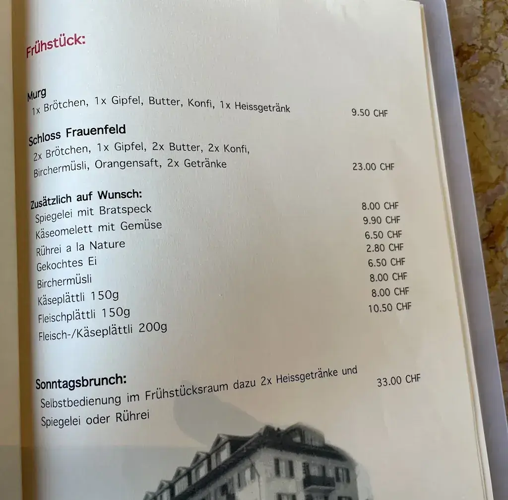 Restaurant & Grand Café Rhyhof Frauenfeld restaurant à Frauenfeld