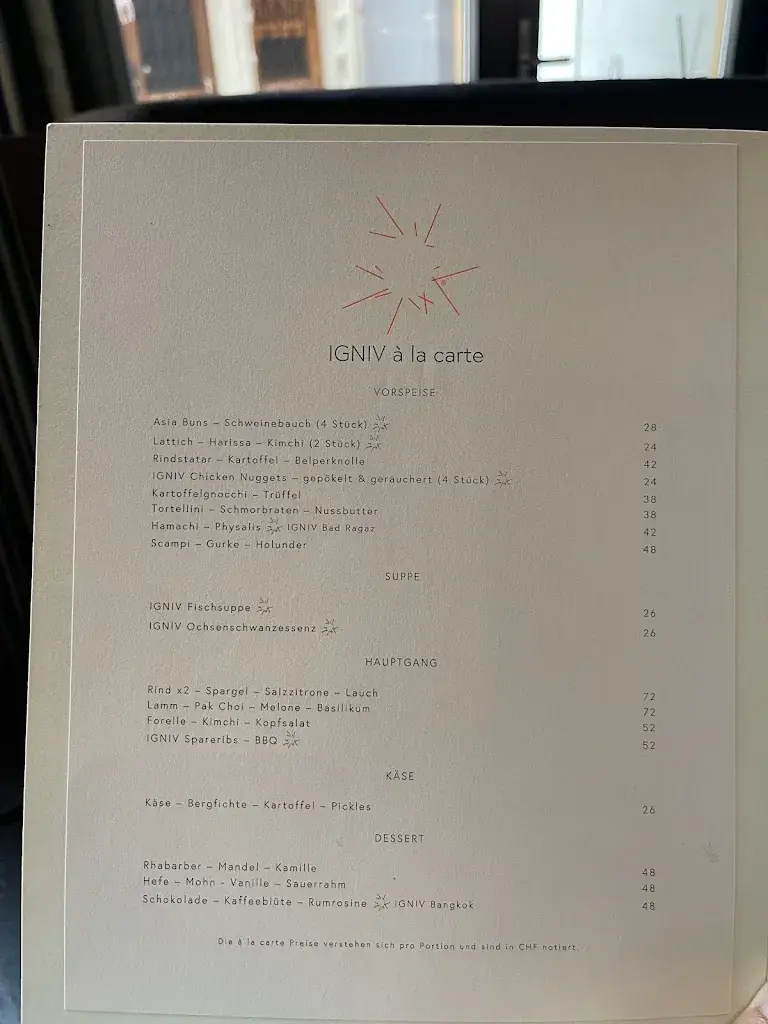 IGNIV Zürich by Andreas Caminada restaurant à Zürich