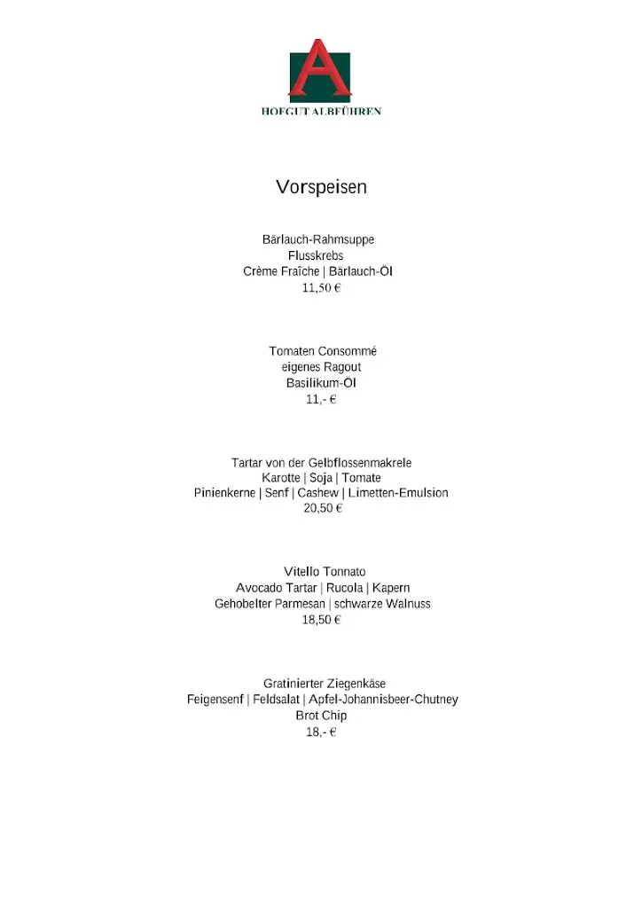 Hofgut Albführen ristorante a Germany