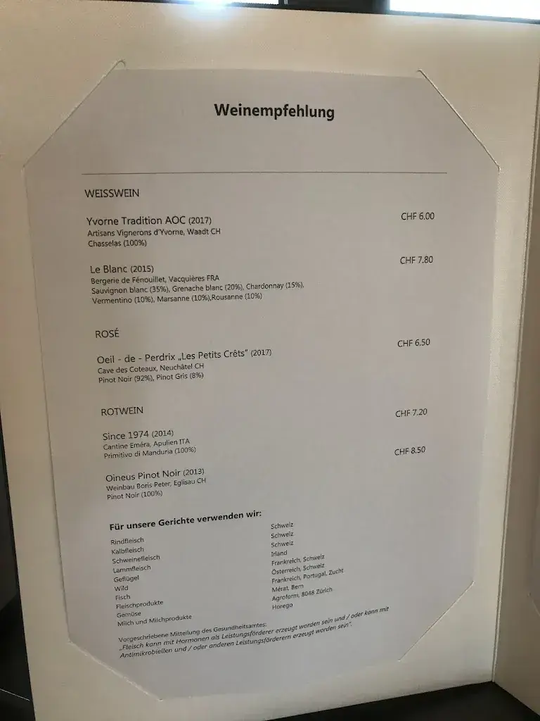 Menu_IMPULS - Restaurant_Wetzikon_immagine_2