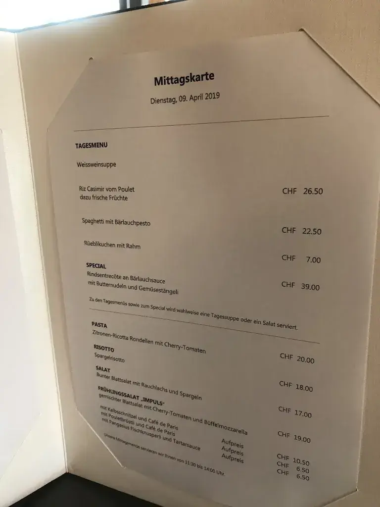 Menu_IMPULS - Restaurant_Wetzikon_immagine_4