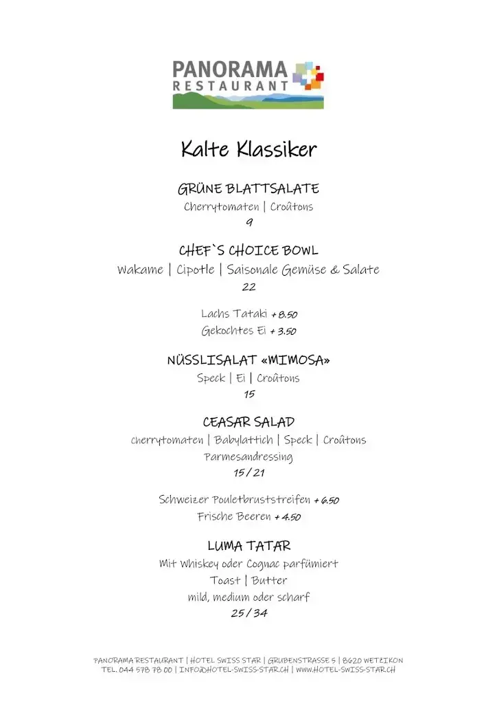 Menu_Panorama Restaurant_Wetzikon_image_1