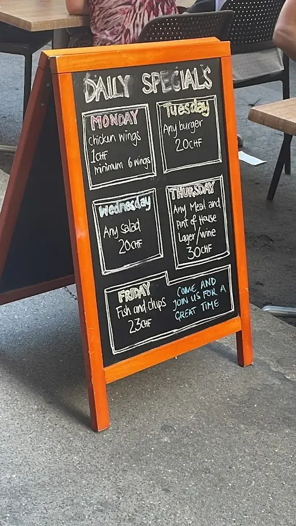 Menü_Mc CARTHY'S_Bern_Bild_2