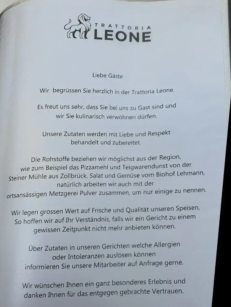 Restaurant Trattoria Leone_Bätterkinden_menu_image_1