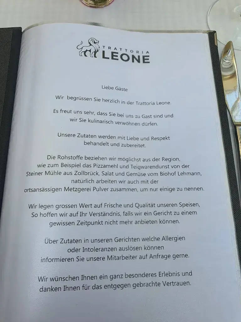 Menu_Restaurant Trattoria Leone_Bätterkinden_image_2