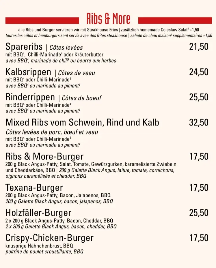 Menu_Ribs and More Müllheim_Germany_image_3