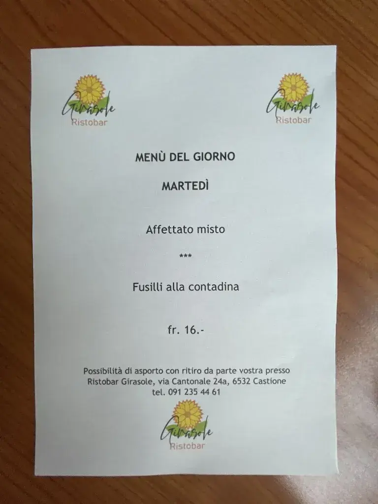 Menü_Ristobar Girasole_Castione_Bild_1