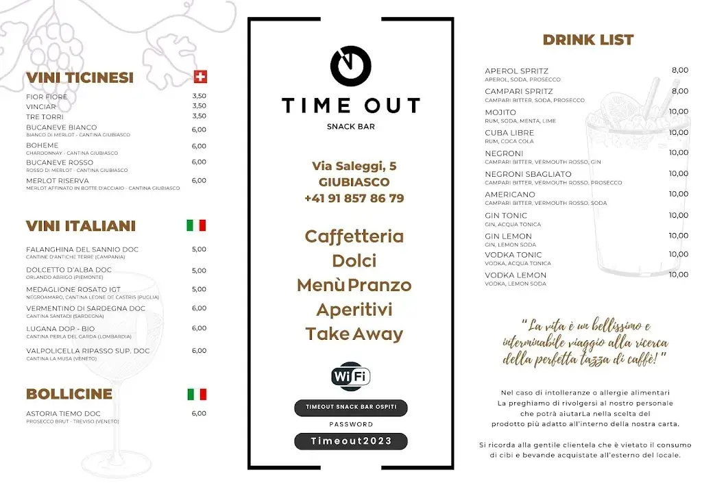Menu_Time Out - Il tuo Snack Bar con Enoteca a Gubiasco_Giubiasco_image_3