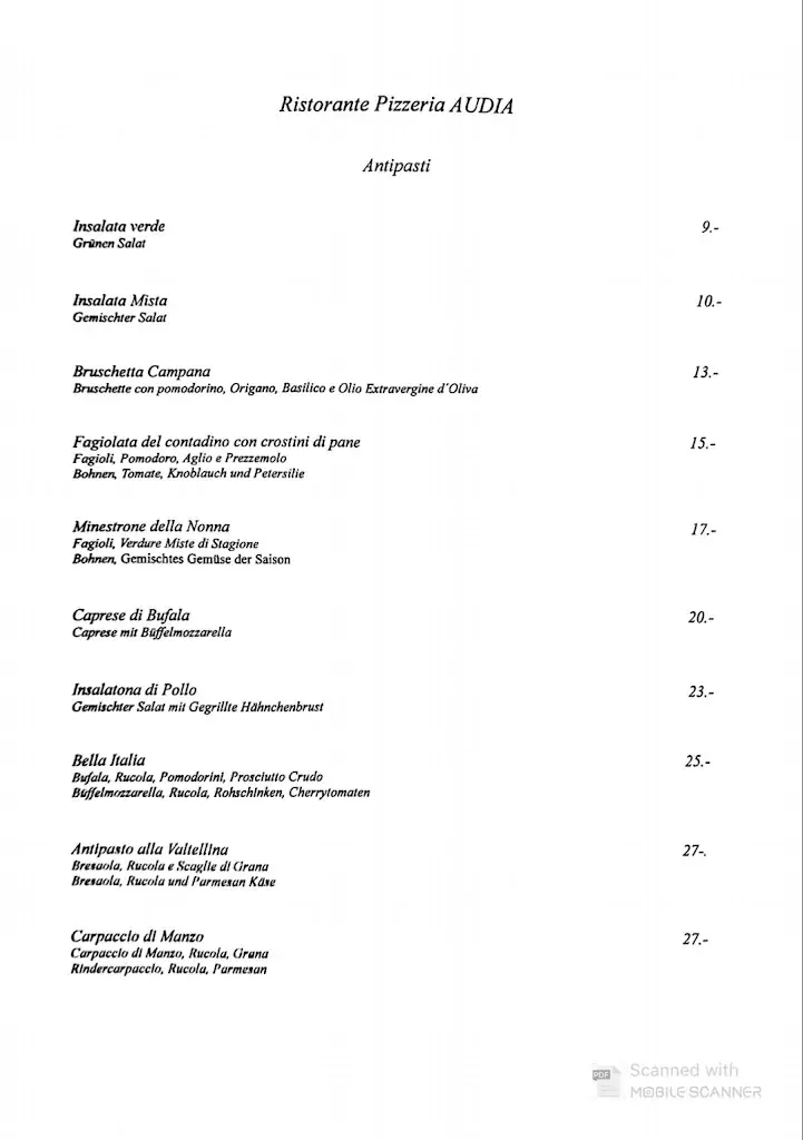 Ristorante Pizzeria Audia Bellinzona_Bellinzona_menu_image_1