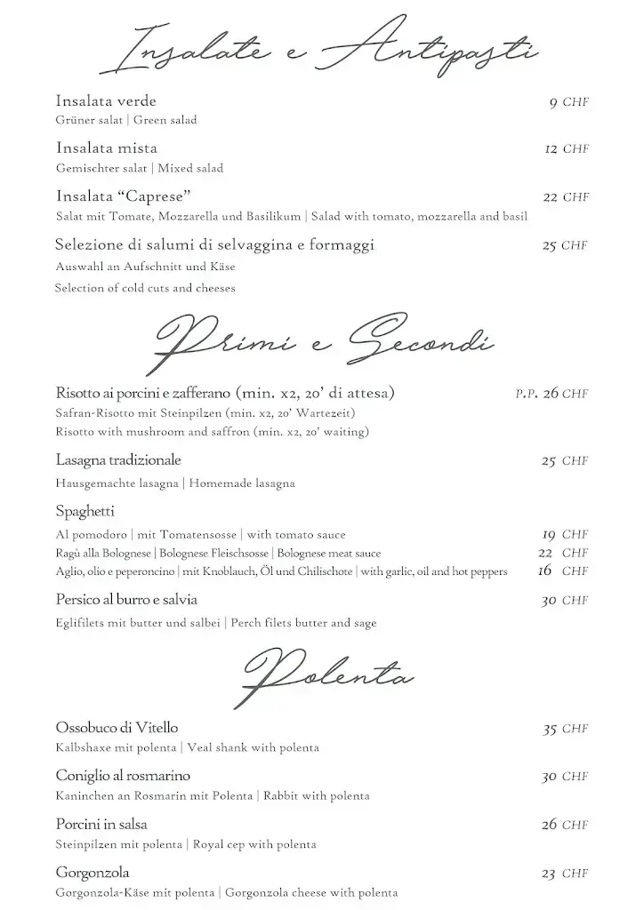 Locanda Gandriese restaurant à Lugano