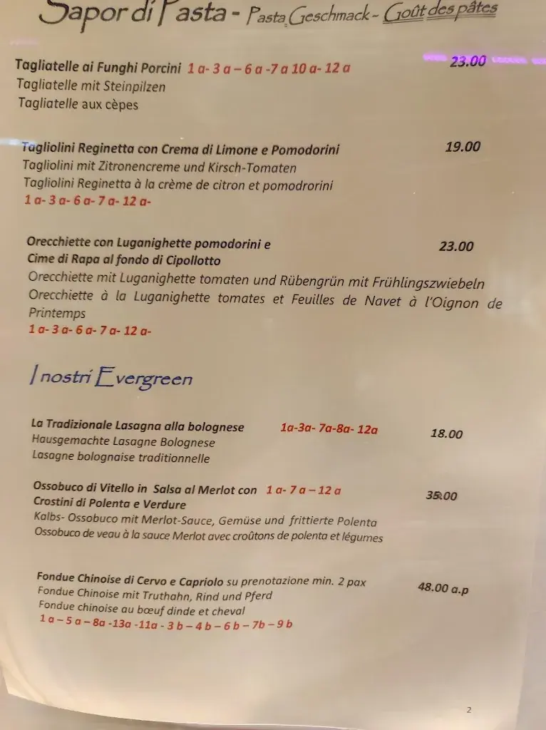 Menü_Osteria Reginetta_Locarno_Bild_3