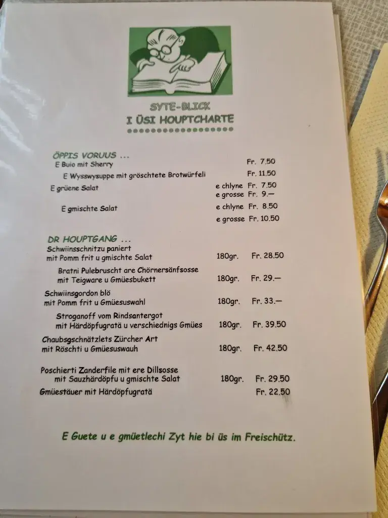 Menu_Wirtschaft Freischütz_Utzenstorf_immagine_2