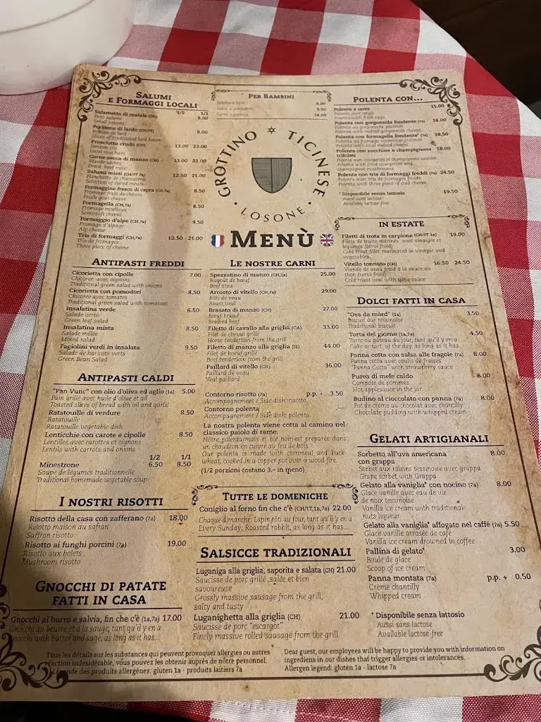 Grottino Ticinese restaurant à Losone