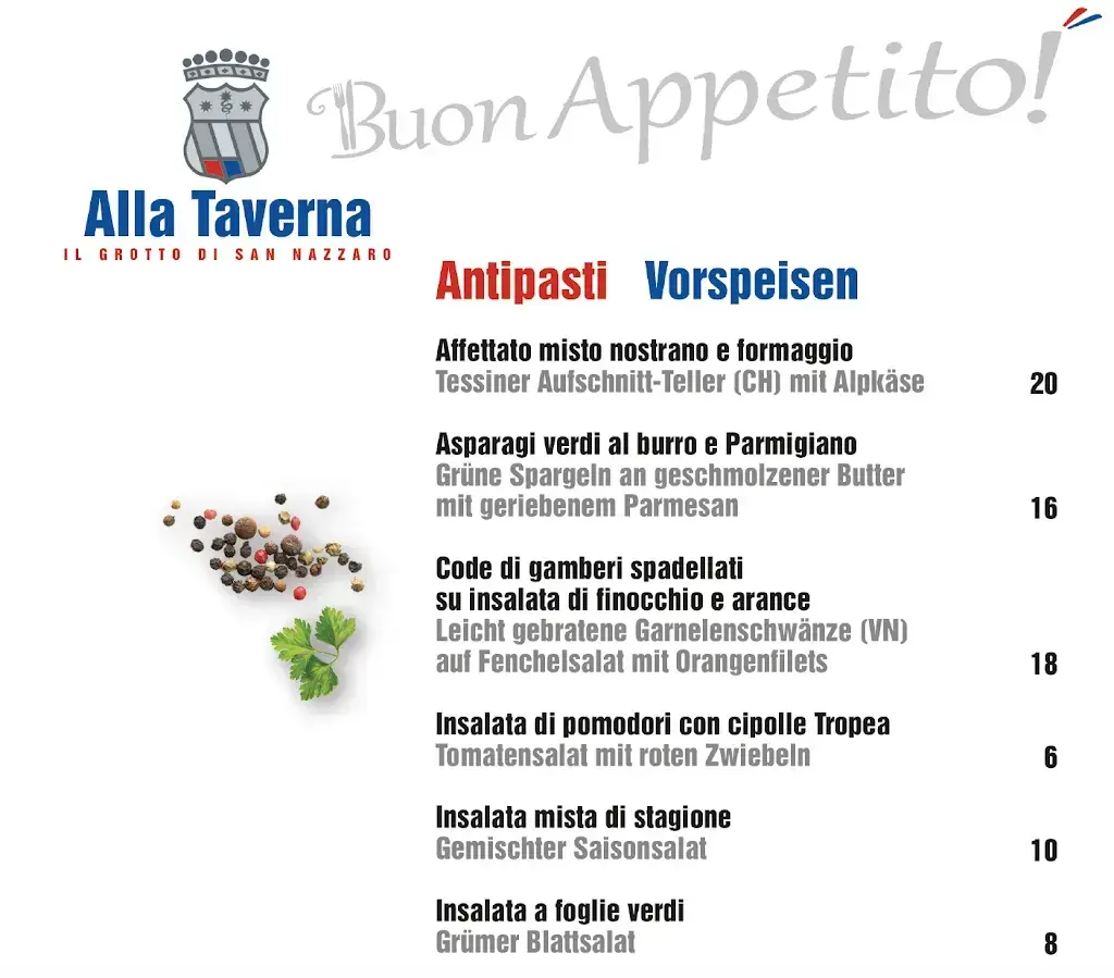 Menu_Ristorante alla Taverna_San Nazzaro_image_2