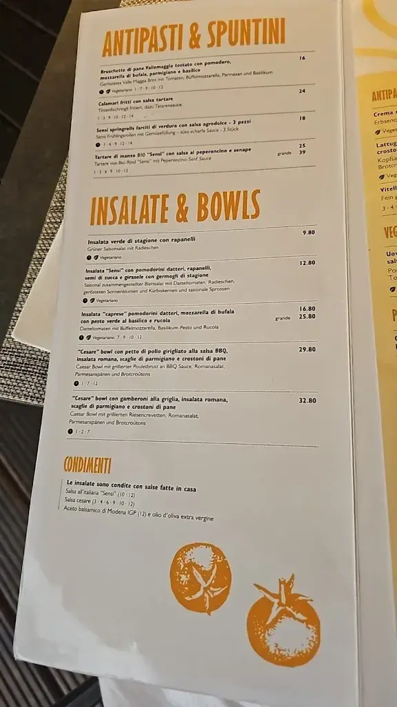 Ristorante Sensi restaurant in Muralto Locarno