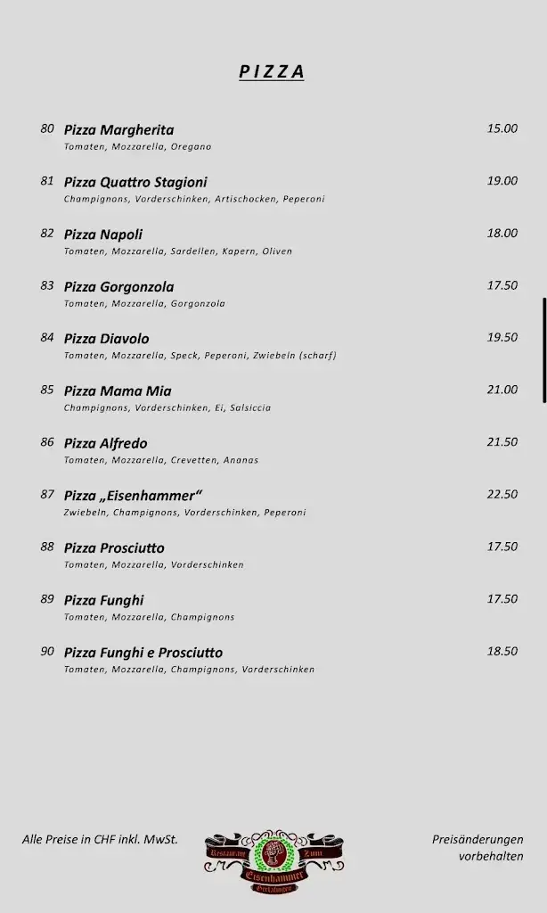 Menu_Restaurant Eisenhammer Gerlafingen / Seit 1841_Gerlafingen_image_3